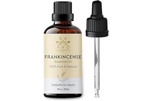 AVD Organics Frankincense Essential Oil 30ml | 100% Pure and Natural | Therapeutic Grade Essential Oil for Skin Home Fragrance 1fl. Oz