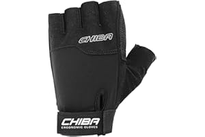 Chiba Handschuh Power (Black/White), Unisex Adulto