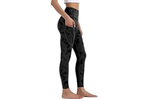 OVRUNS Yoga Pants for Women - High Waist Gym Leggings Tummy Control Workout Running Exercise Gym Fitness Leggings with Pocket