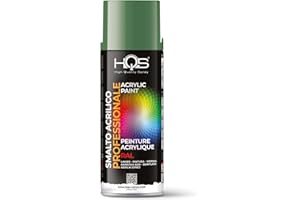 HQS HIGH QUALITY SPRAY HQS Bombe de peinture acrylique, couleurs Ral (Ral 6011 - Vert réséda)