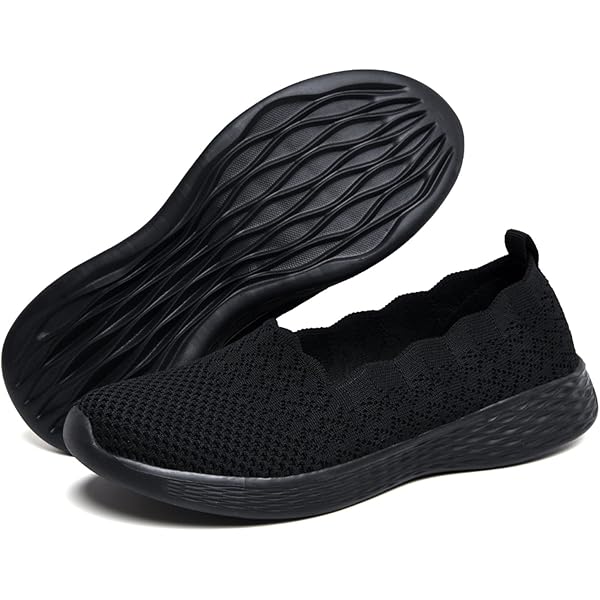 Laforst Jewel Women's Nonslip Server Sneakers With Mesh Upper + Free Socks - Waitress Work Shoes