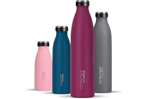 720°DGREE Borraccia Termica 1 Litro “milkyBottle“ - Senza-BPA Prova di Perdite - Bottiglia acqua termiche in acciaio inox - Borracce perfetto per bevande calde, fredde, università, ufficio, all'aperto