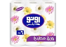 Uno Plus 2 Ply Kitchen Towels, 40 Sheets, 6 Rolls
