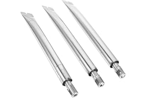 GriHero 18629 Burner Stainless Steel for Broil King Signet & Sovereign Gas Grill Accessories, 36.3 cm Dual Tube Burner Replacement Parts, Pack of 3 Tube Burners