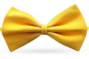 FATASH Kids Bow Tie for Boys, Silk Satin Pre-Tied Bowtie, Adjustable Neck Bow Tie, Classic Solid Color Bowtie Suitable For Birthday Party, Wedding