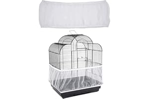 ‎CUHZA CUHZA Vogelkäfigabdeckung Vogelkäfigsamenfänger Vogelkäfigschutznetz Vogelkleintiernetz Samenfänger Vogelkleintierbelüftungskäfig