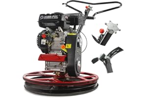 MAR-POL Hélicoptère Lisseuse électrique mécanique 60 cm 2,2 kW pour sols industriels ciment