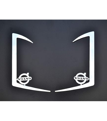 24/7Auto Rejillas Ventilación Parabrisas Acero Inoxidable Para Volvo FH, FH12, FH2 Y FH3 (Set 2 Piezas)