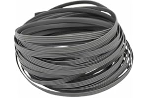 VOOTNIFIG Rattan Repair Kit 120ft Flat Wicker for DIY Patio Furniture Restoration White Gray Coffee Gradient Waterproof PE Material Outdoor Garden Chair Fix(gray)