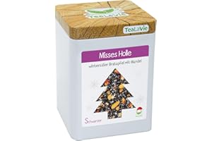 TEALAVIE - Wintertee - Misses Holle | wintersüßer Bratapfel mit Mandel | 100g Dose loser Schwarzer Tee