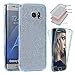 Produktbild Sycode 360 Grad Glitzer Handyhülle 2 in 1 Transparent Vorne und Hinten Weich Schale Etui für Samsung Galaxy Note 5-Blau