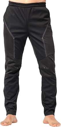 INBIKE Pantaloni Lunghi Ciclismo Uomo Antivento Termici Impermeabile  Sportivo per MTB e Vita Quotidiana Outdoor Invernale : Abbigliamento