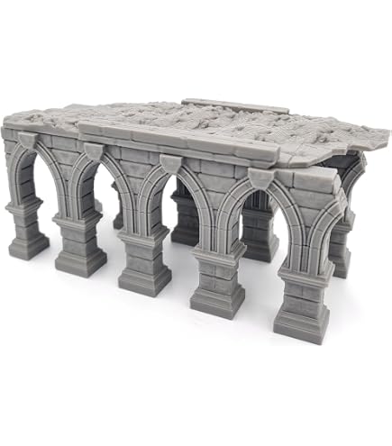 EnderToys Römische Ruinen-Säulen Set – 3D-gedrucktes Gelände Für Tabletop, 28 Mm, 5-teilig, Lackierbar