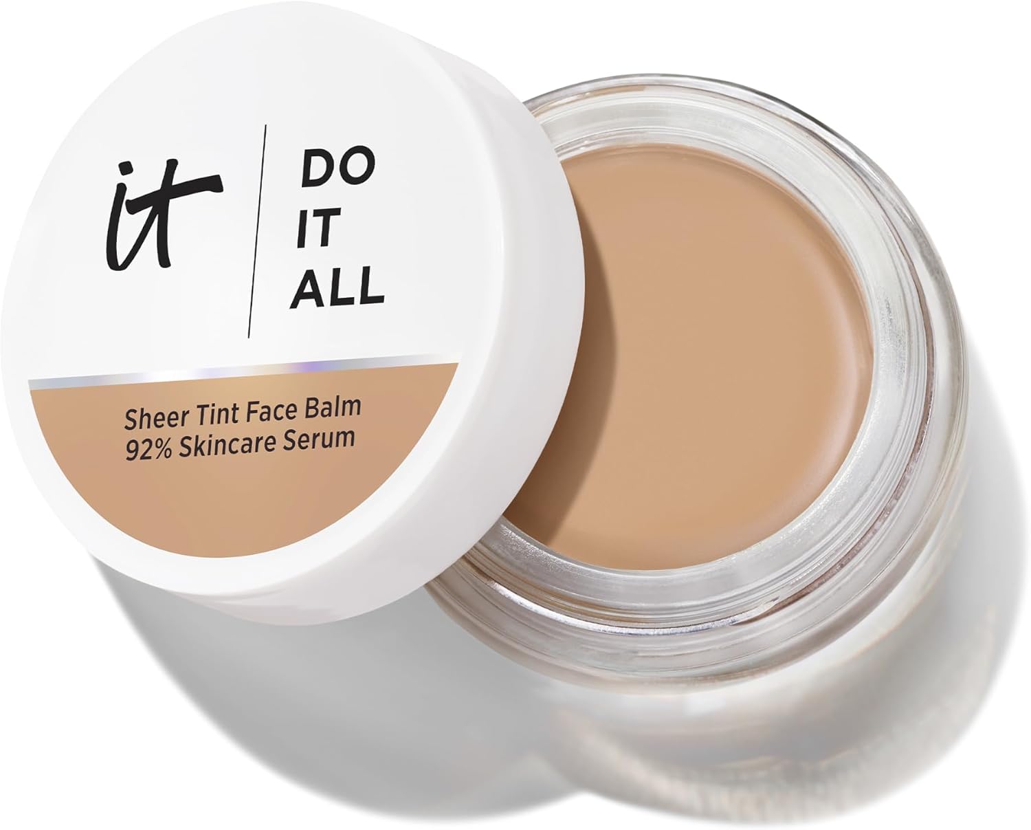 IT Cosmetics Do It All Sheer Tint Face Balm, Sheer‑Coverage Tinted Moisturiser with 92% Skincare Base, Collagen Peptide, Hyaluronic Acid & Vitamin E, 24hr Hydration, MN305