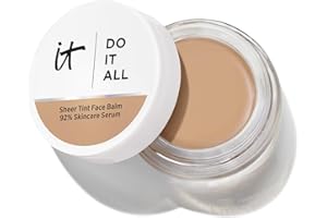 IT Cosmetics Do It All Sheer Tint Face Balm, Sheer‑Coverage Tinted Moisturiser with 92% Skincare Base, Collagen Peptide, Hyaluronic Acid & Vitamin E, 24hr Hydration, MN305