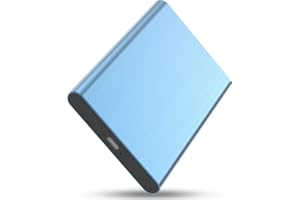 HAHHY Disque Dur Externe - USB Disque Dur Externe Ultra Fin SATA 2.5" pour, PC, Windows, Xbox One, Chromebook (Bleu)