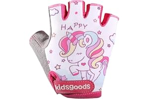 Steadybombb Sport pour Enfants,vélo Respirants sans Doigts pour l'équitation - Gants d'exercice Cyclisme imprimés pour garçons Filles Cyclisme Camping Sports Plein air