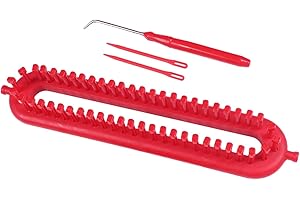Colcolo Telar de Bufandas, Telar Rectangular, Duradero, artesanía de Bricolaje, Ganchillo, Bufanda Hecha a Mano, Dispositivo de Tejer para suéter, Bufanda, 26CM