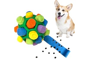YEENER Schnüffelball für Hunde Hundespielzeug Unzerbrechlich Ball Interaktives Spielzeug Snuffle Toys Haustier Puzzle Ball Toy für Kleine Mitte Groß Hunde (Grün, Orbicular-20CM)