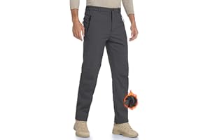 HFDWYJ Pantaloni Trekking Uomo Invernali Impermeabile Pantaloni Uomo per attività All'aperto da Sci Neve Arrampicata Escursionismo Caldo