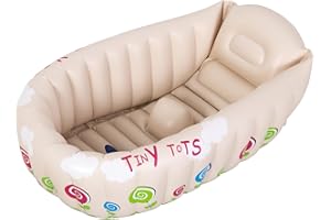 SUN CLUB AVENLI 17118 Tiny Tods Bagnetto Gonfiabile, Beige, 91 x 61 x 29 cm