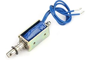 YWBL-WH DC 24V Électroaimant Solénoïde 300mA Push-Pull Électro-aimant Tirer l'électroaimant Contrôle d'automatisation 5N Gamme Rétractable 10mm