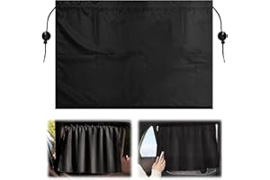 PETGLIMMER 2 Pezzi Tendine Parasole Auto Bambini con Ventosa, 66,5x47cm Tenda per Auto Finestra Laterale, Rimovibili Tendine Auto, Tendina Parasole Auto per Il Campeggio, I Viaggi e I Bambini che Dormono