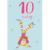 Twizler Biglietto Di Auguri Per 10° Compleanno Bambino O Bambina – Cartolina Con Maiale Karate E Battuta Divertente