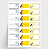 Bimotif Sarı-Lacivert isimlik okul etiketi, sticker seti, 420 adet