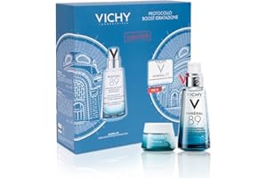 Vichy Minéral 89 Cofanetto Regalo Boost Idratazione, Siero Booster e Crema Idratante, Per Tutti i Tipi di Pelle, Azione Fortificante e Rimpolpante, Pelle Tonica e Levigata, 50 ml + 15 ml