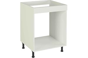 HOGAR24 ES - Mobile basso per forno colore bianco, dimensioni: 85 x 60 x 58 cm