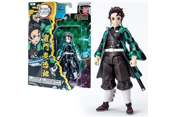 BANDAI - Ultimate Legends HD - Figurine d'action Demon Slayer 12 cm - Tanjiro Kamado - Licence Officielle Demon Slayer - Figurine articulée Tanjiro - Jouet Enfant 4 Ans et + - VE88961