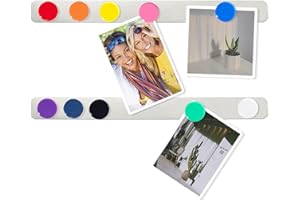 ZDZBLX Lavagna Magnetica da Parete, Lavagnetta Magnetica, Lavagna Magnetica per Calamite, Pannello Magnetico per Calamite, Porta Calamite da Parete Autoadesivo con 10 Magneti per Ufficio Casa, 2 pezzi