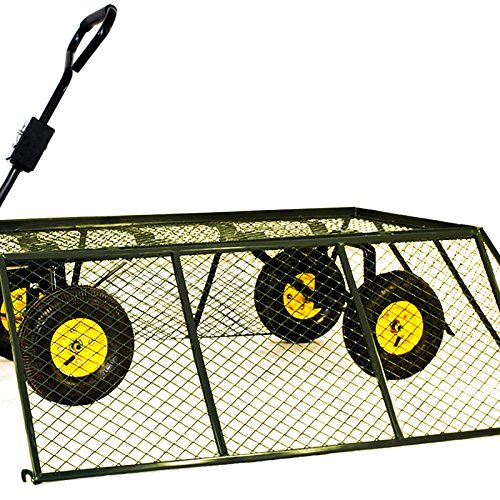 Transportwagen Bollerwagen mit herausnehmbarer Plane 544kg – Handwagen Transportkarre Gartenkarre Gartenwagen - 3