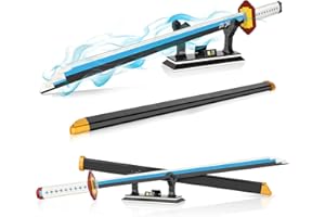 QLT QIAOLETONG QLT Ideas - Katana pour cosplay Giyu Tomioka anime Demon Slayer, briques pour adultes et enfants de 6 à 16 ans, 695 pièces, avec fourreau et support