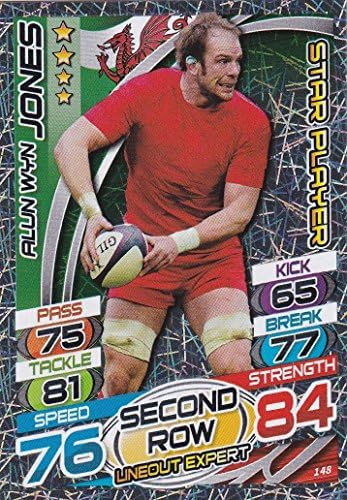 Topps Rugby Attax England 2015 Alun Wyn Jones Star Player Trading Card