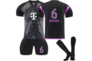 Coolsterster Fußball Trikot Kinder, 23/24 Heimtrikots/Auswärtstrikots Fussball Trikot Kinder und Erwachsene Fussballtrikot Junge Herren Trainingsshirt,Shorts und Socken Fußball Set