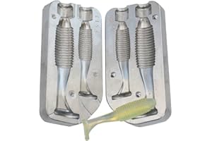 Moules alciumpeche Moule A LEURRE Souple ALU shad strié 80-100mm - MOU517 - Plastique Liquide