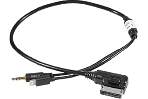 SIXCOW Car AUX Charging Cable Compatible with Mercedes Benz A B C E G GLS GLE CLS GLA SL Class, MB AMI Media Interface for IP X 8 7 6 6s Plus