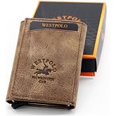 WEST POLO C&Uuml;ZDAN Deri C&uuml;zdan Kartlık, Medium, WP5551, Kahverengi, erkek