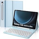 m.tk moveteck Samsung Galaxy Tab S10 Fe Plus 13.1 in&ccedil; ile Uyumlu Tablet Klavyeli Kılıf, Kablosuz Bluetooth, Kalem B&ouml;lmeli, A&ccedil;