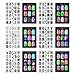 CICI&SISI Nail Art Stamping Plates Collection Set Jumbo 2- Set of 6 JUMBO Nail art Polish Stamping Manicure Image Plates Accessories Kit (Totaling 216 Images) All New Designs with FREE STAMPER & SCRAPER TOOLS SET