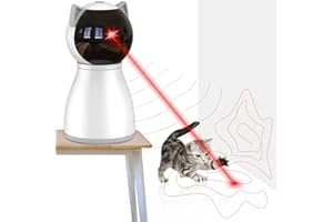 YVE LIFE FENRIR Yvelife Cat Laser Toy Automatic,Interactive Toy for Kitten/Dogs - USB Charging,Placing Hign,5 Random Pattern,Automatic on/.