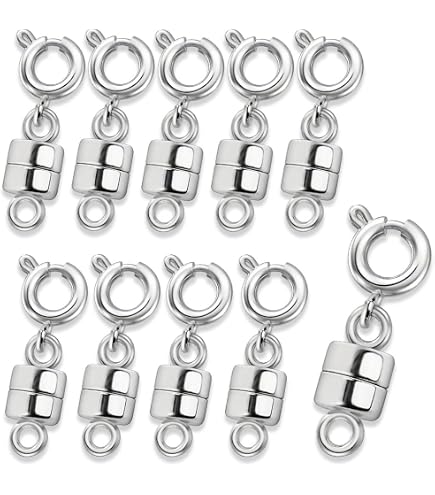 NaturSchatulle 3 Moschettoni Argento Sterling 925: Chiusure Per Gioielli Fai Da Te, Lunghezza 10 Mm, Senza Nichel - 4