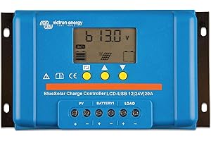 Victron Energy BlueSolar PWM-LCD&USB 12/24-Volt 20 Amp Solar Laderegler