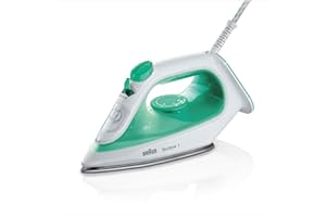 ‎CETAPHIL Braun TexStyle 1 Dampfbügeleisen SI 1040GR - Bügeleisen mit SuperCeramic Bügelsohle, Vertikaldampf, 2000 Watt, Grün