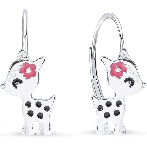 VONALA 925 Sterling Silber Creolen – Mit Einhorn, Katze Oder Pfotenabdruck & Opal, Geschenk Für Damen