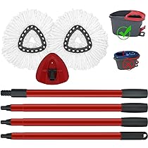 4 pezzi Spin Mop Replacement Parts di ricambio per mocio rotante,Ricambi per mocio,Montaggio semplice ricambio per riparazione pedale pignoni per O-Cedar/Vileda Easywring RinseClean Sostituzione