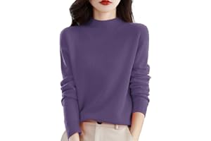 Shffuw Pull Cachemire Femme, Chic, Chaud, LéGer, Manches Longues, Col Rond, Et Elegant, Pull en Tricot, Elástique Top