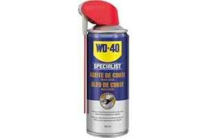 WD-40 Specialist - Aceite de corte - Aceite, maximiza la vida de los equipos de corte y perforación, taladros de columna y sierras - Pulverizador Doble Acción, Spray 360º - 400 ml
